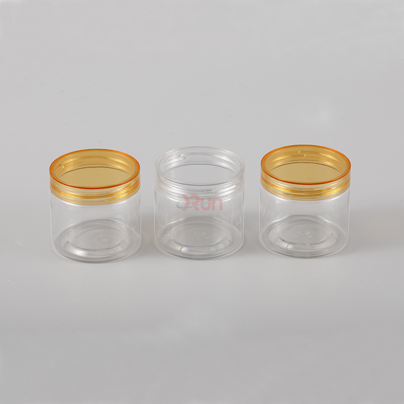 We produce airtight food containers that are perfect Transparent PET containers for your jam jars, featuring a high-quality Plastic packaging with lid.